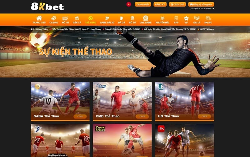thể loại thể thao nhà 28Kbet